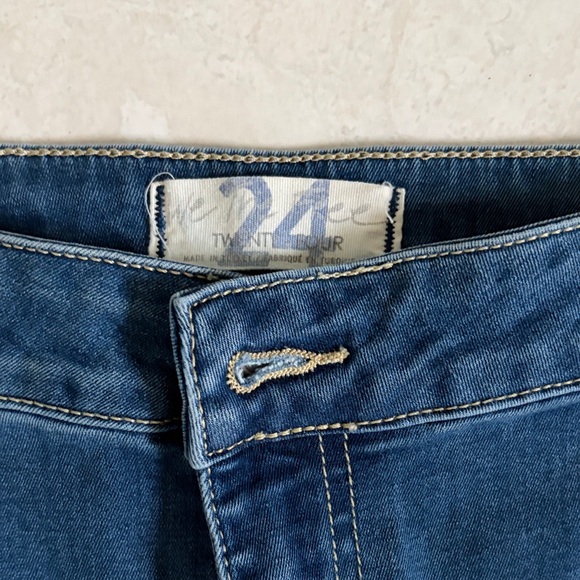 Free People Denim Flare Jeans in Blue - Picture 2 of 3